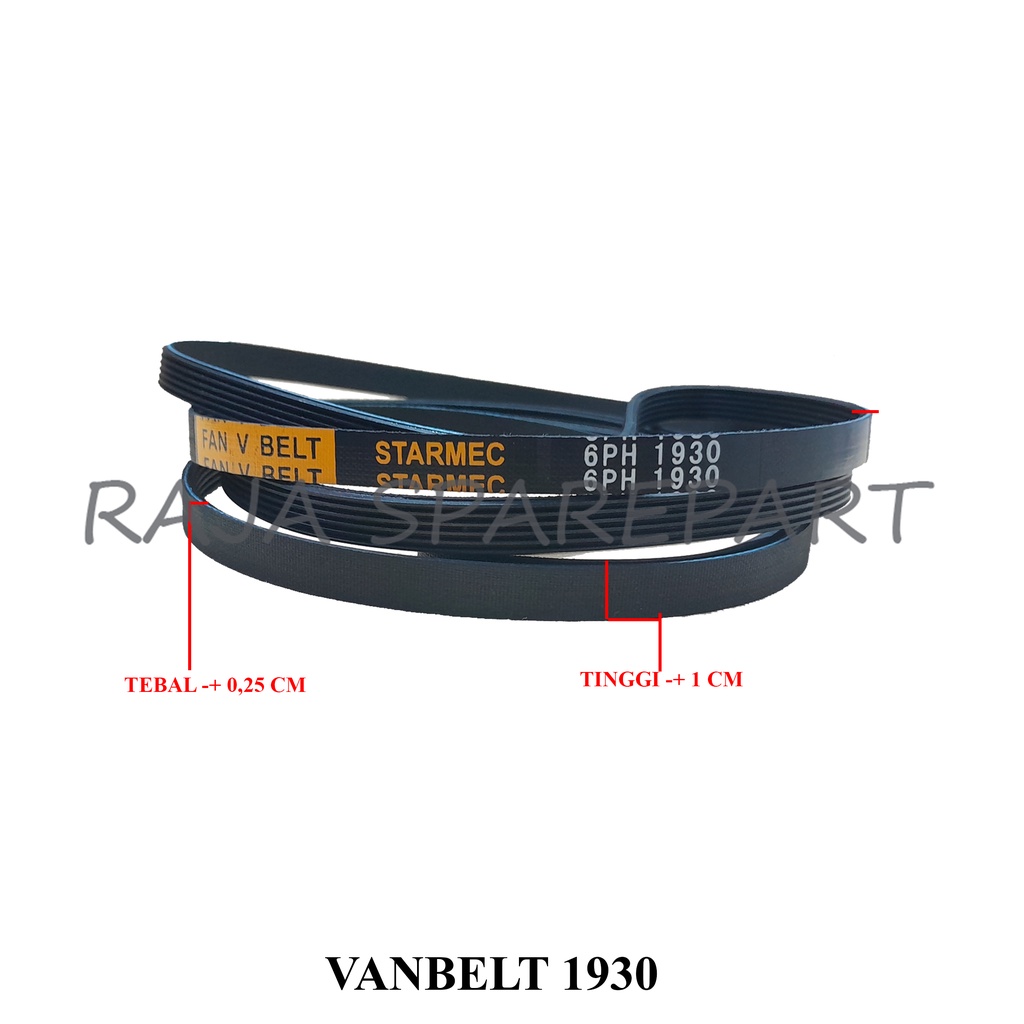 V BELT/FANBELT MESIN CUCI/VANBELT/VAN BELT/ LINDEN 1930