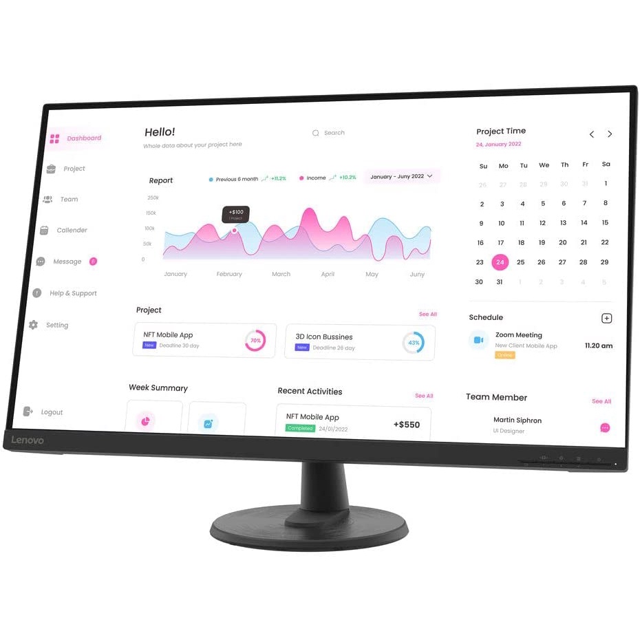 Lenovo Monitor D32-40 32&quot; FHD VA HDMI DP 99% sRGB