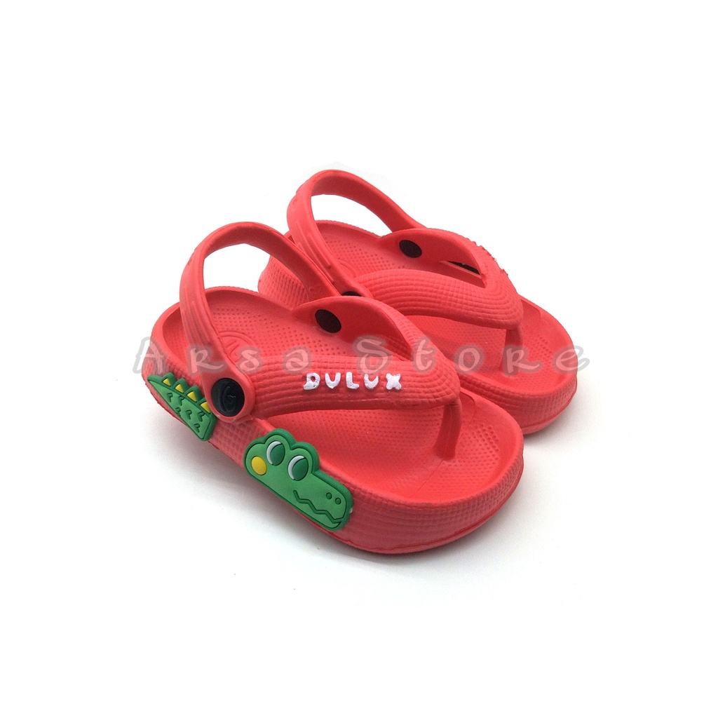 Sandal Jepit Anak Laki Laki Terbaru Umur 1  - 4 Tahun / Sendal Lucu Anak Cowok Karakter Buaya