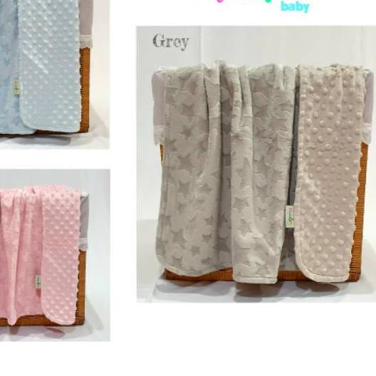 ◊ Selimut - Minky Star & Minky Dot Blanket - Madre - (Halus & Lembut) ➴