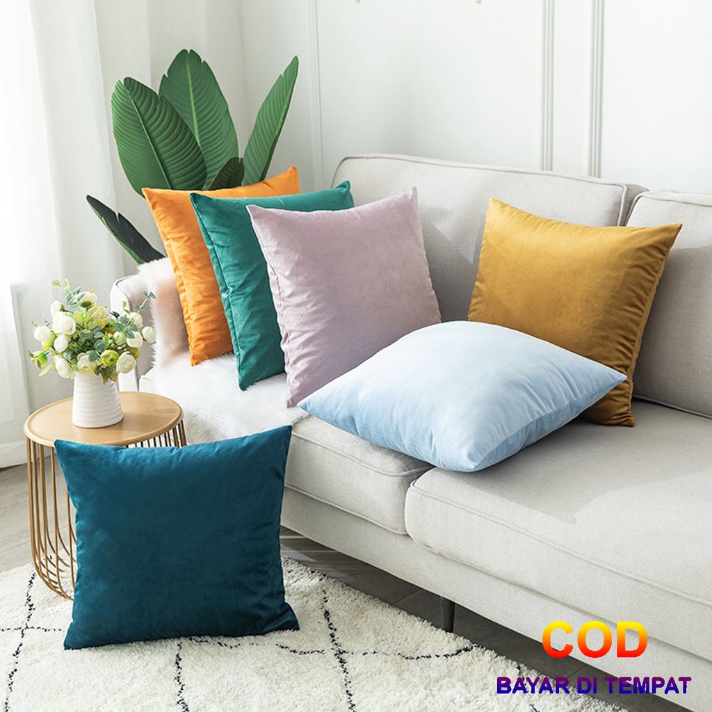 ✅COD Set Bantal Kursi Sofa Bed Minimalis 40x40 Isi 5 Pcs Cushion Pillow Dakron Hiasan Dekor Dekorasi Sofabed Ruang Tamu Perlengkapan Home Decor Interior Rumah Tangga Modern Aneka Warna Polos Terbaru