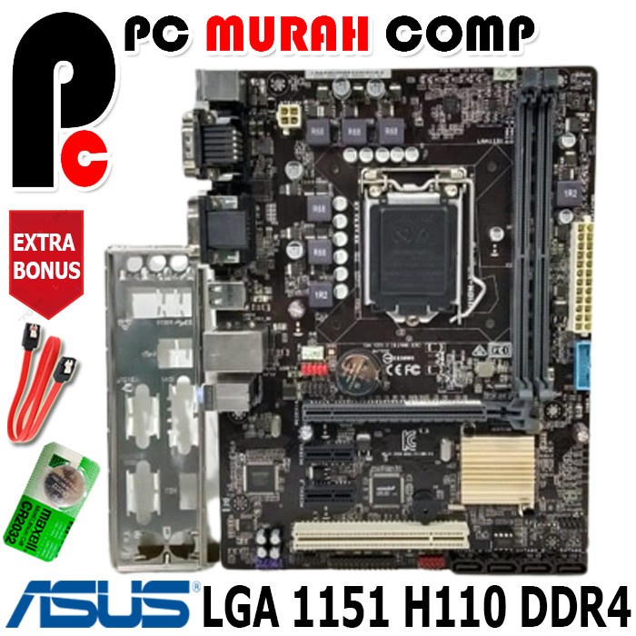 Motherboard Mobo Intel LGA 1151 H110 ASUS