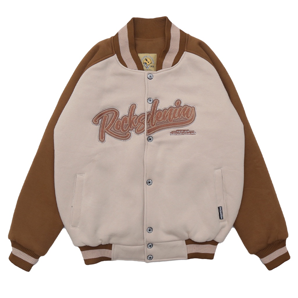 Rocksdenim - Varsity Creamy Rocks - Jacket Varsity