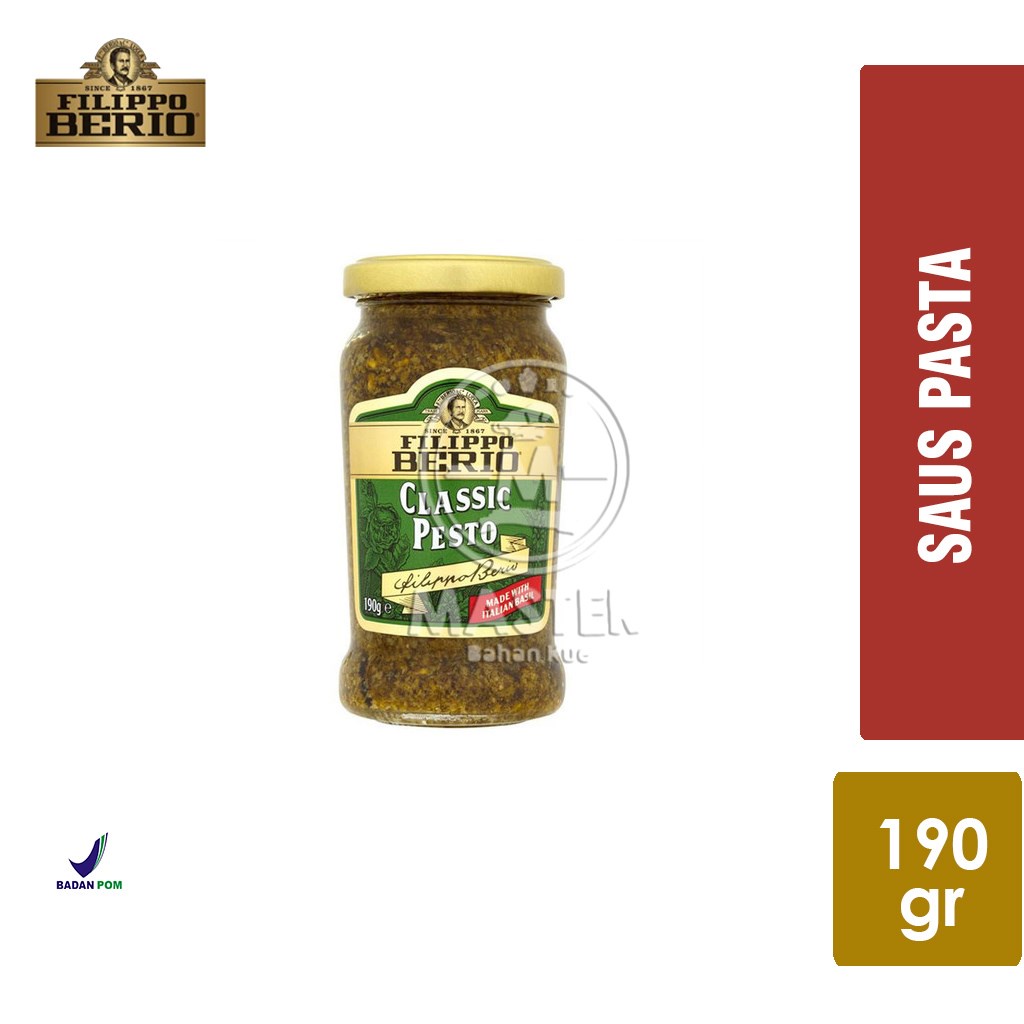 

Filippo Berio Classic Pesto / Saus Pasta Classic / Saus Filippo [Jar 190 gr]