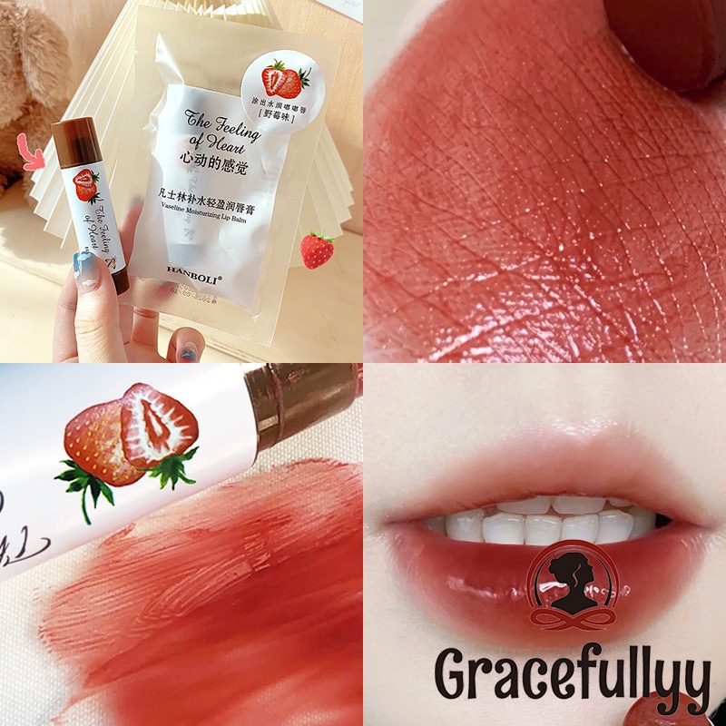 [COD]HERORANGE Lasting Moist Lip Balm Lip Natural Lip Oil Lip Balm Lip Gloss Moisturize Hydrating Pe