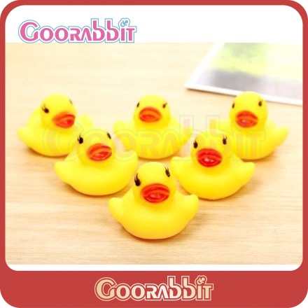 5pcs / Set Mainan Mandi Bebek Karet Kuning Untuk Bayi / Anak Pra Sekolah