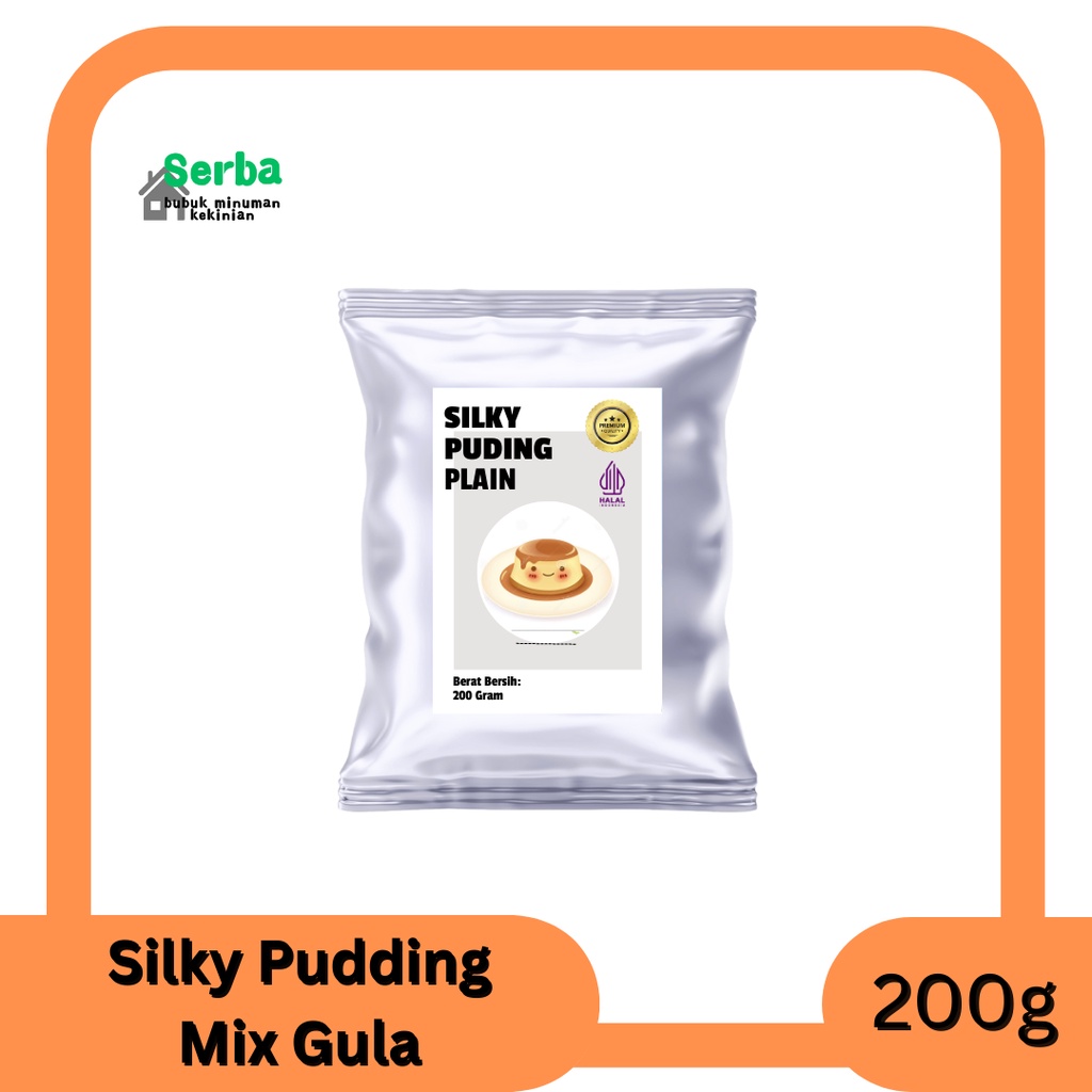 Bubuk Silky Pudding 200gr Mix Gula / Puding Sedot / Puding Susu / Puding Aneka Rasa