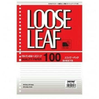 

@#@#@#] LOOSE LEAF / ISI KERTAS BINDER B5 JOYKO ISI 100 LMBR GROSIR TERMURAH