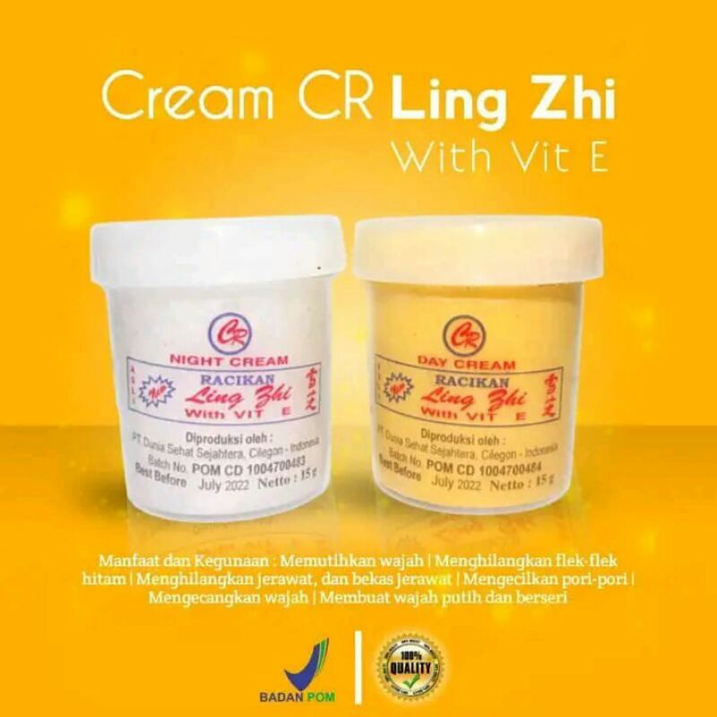 CREAM SIANG MALAM LINGZHI BPOM