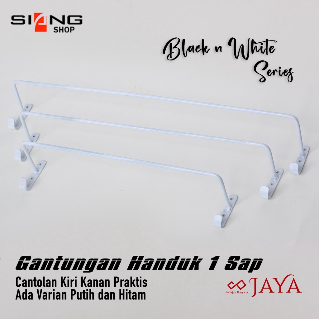 Gantungan 1 Sap Handuk Hanger Tempel Dinding Hook Multifungsi