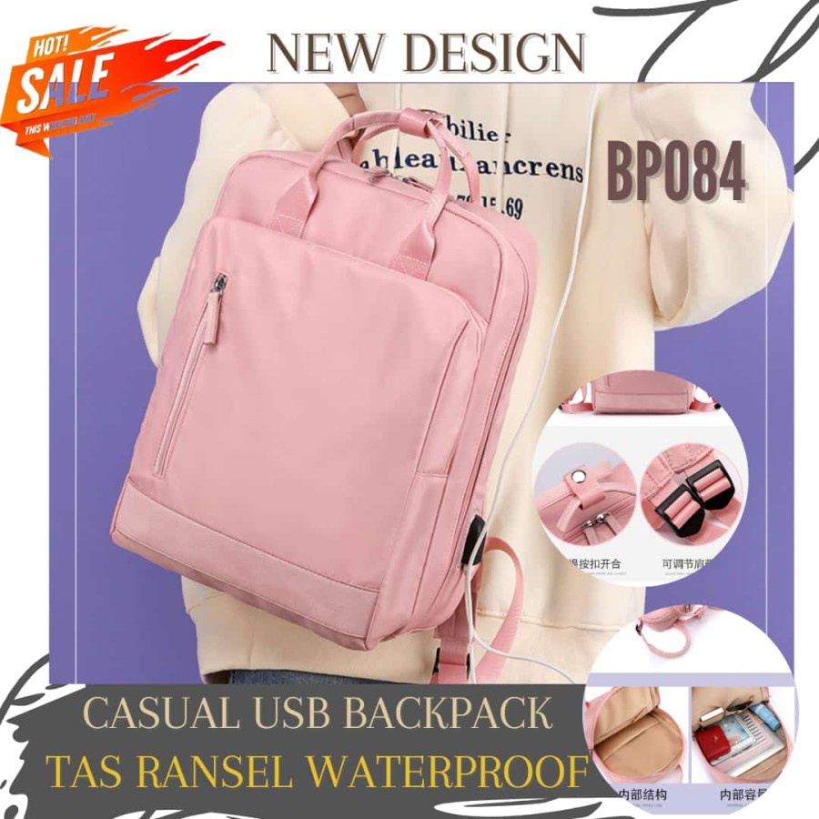 Tas sekolah Tas punggung premium import WATERPROOF terbaru batam I9T4 Original sekolah besar anti ma