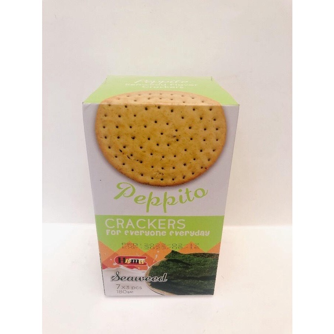 

Peppito Crackers Box 180g Seaweed Flavor