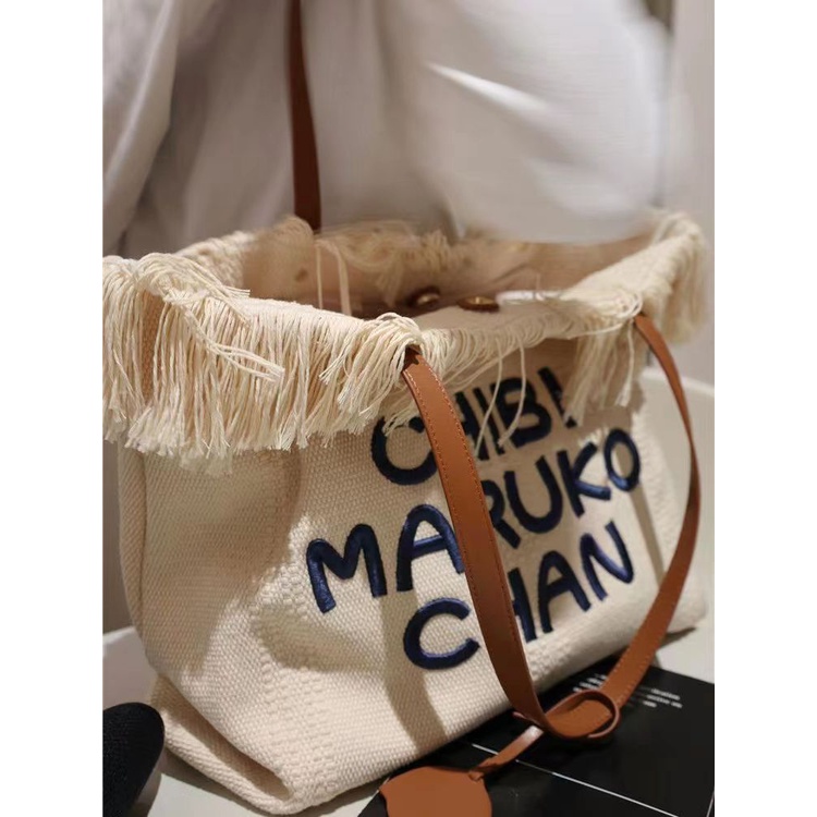 Sera Tas tote bag tas wanita tas besar kanvas besar tas bahu lettering korea