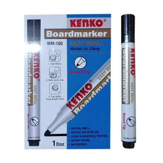 

Spidol Board Marker Kenko Hitam Per Pcs
