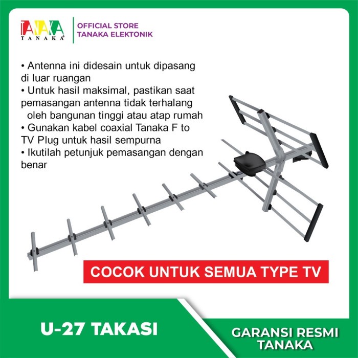 Terlaris Antena Outdoor Digital Uhf U-27 Takasi