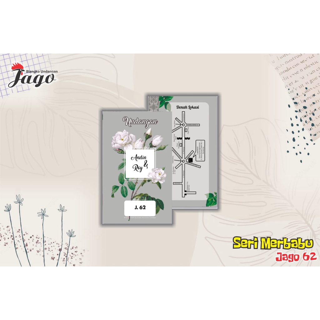 Blangko Undangan Jago 62 |Blangko Undangan Murah| Blangko Undangan| Blangko Kosong| Harga Pabrik