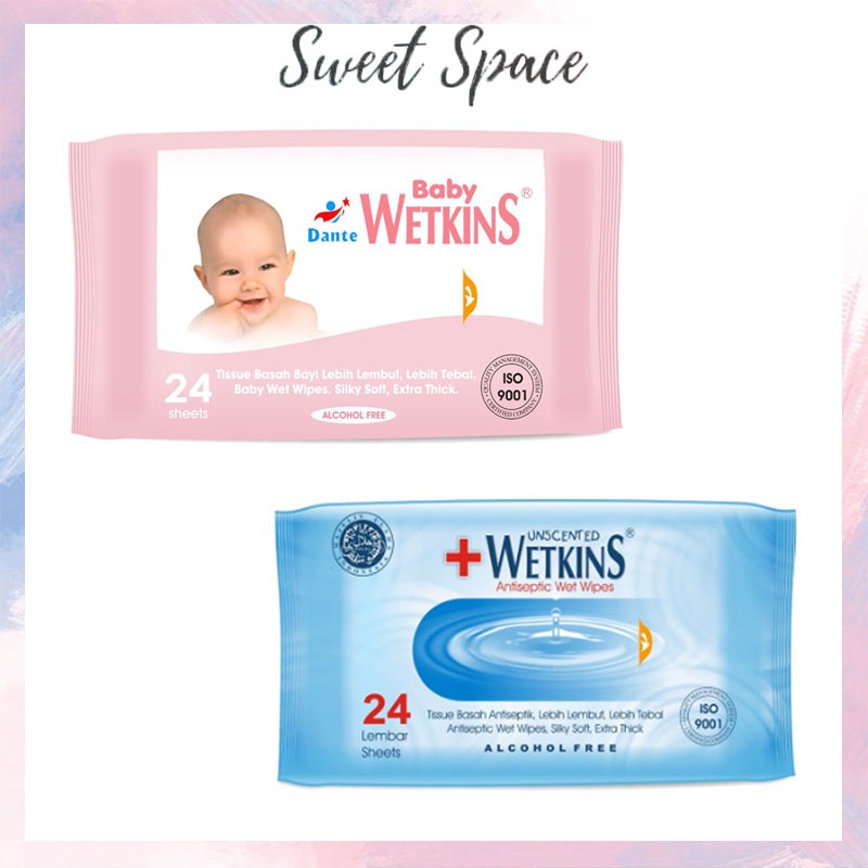 JUAL MURAH TISSUE BASAH 24 SHEETS EXP FEB-MARET 2023 [SWEETSPACE]
