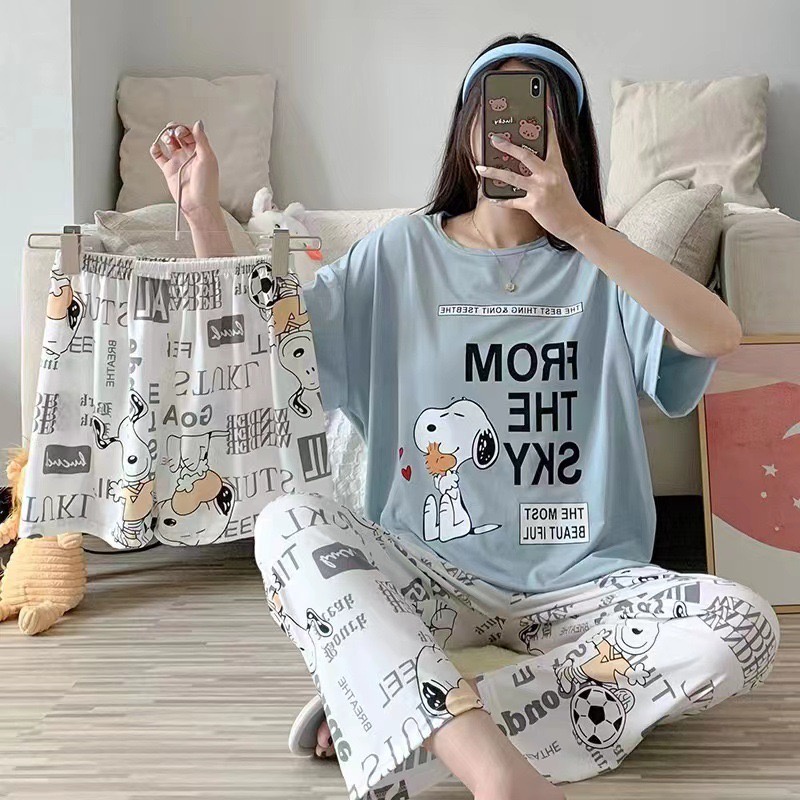 [TOYOU SHOP M28] PIYAMA 3 IN 1 | BAJU TIDUR WANITA | PIYAMA CP WANITA | SETELAN WANITA