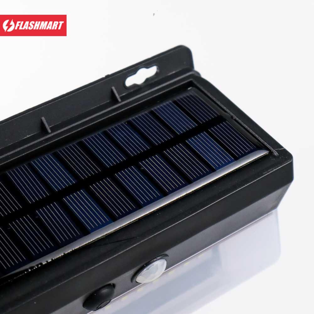 Flashmart Lampu Dinding Solar Sensor Gerak Waterproof 206LED Cool White - XF-2026