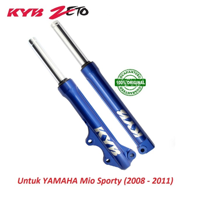 shockbreaker shock depan mio sporty asli ori kayaba kyb zeto BIRU ORIGINAL