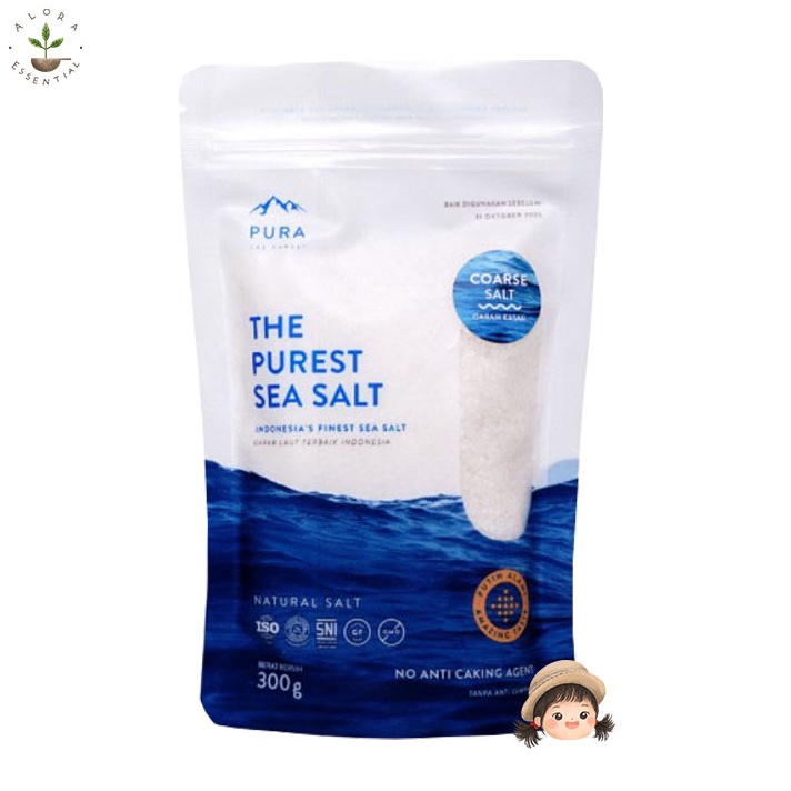 PURA PUREST SEA SALT 300g COARSE - Garam Laut Natural Kasar