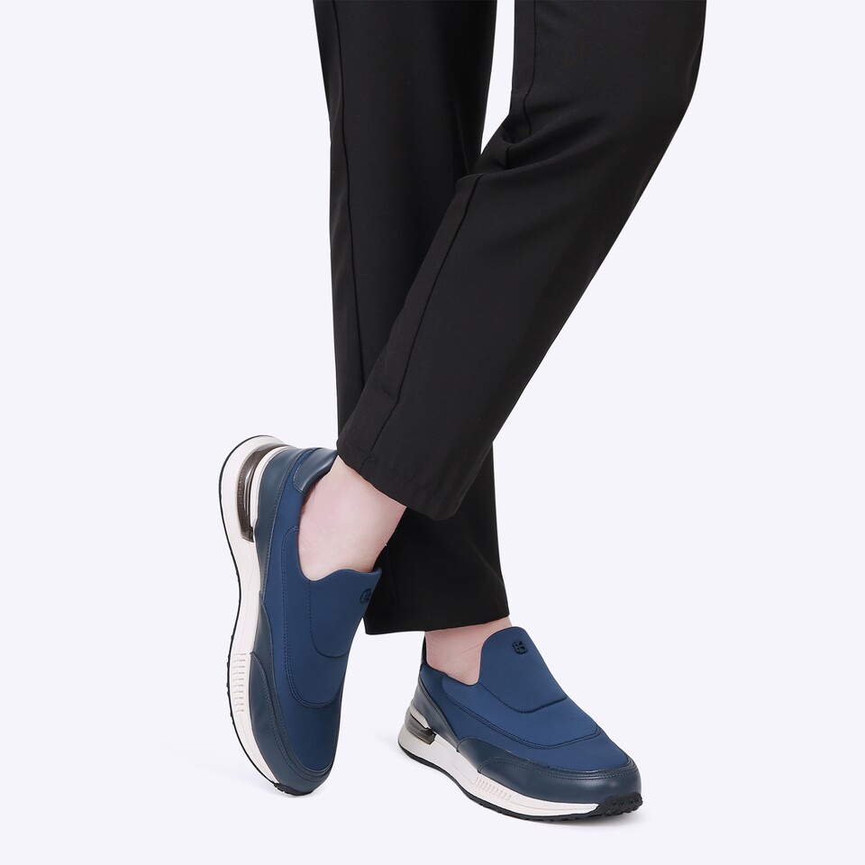 EM94 SEPATU SLIP ON EVERBEST PRIA ORIGINAL CASUAL BRANDED BIRU NAVY BLUE