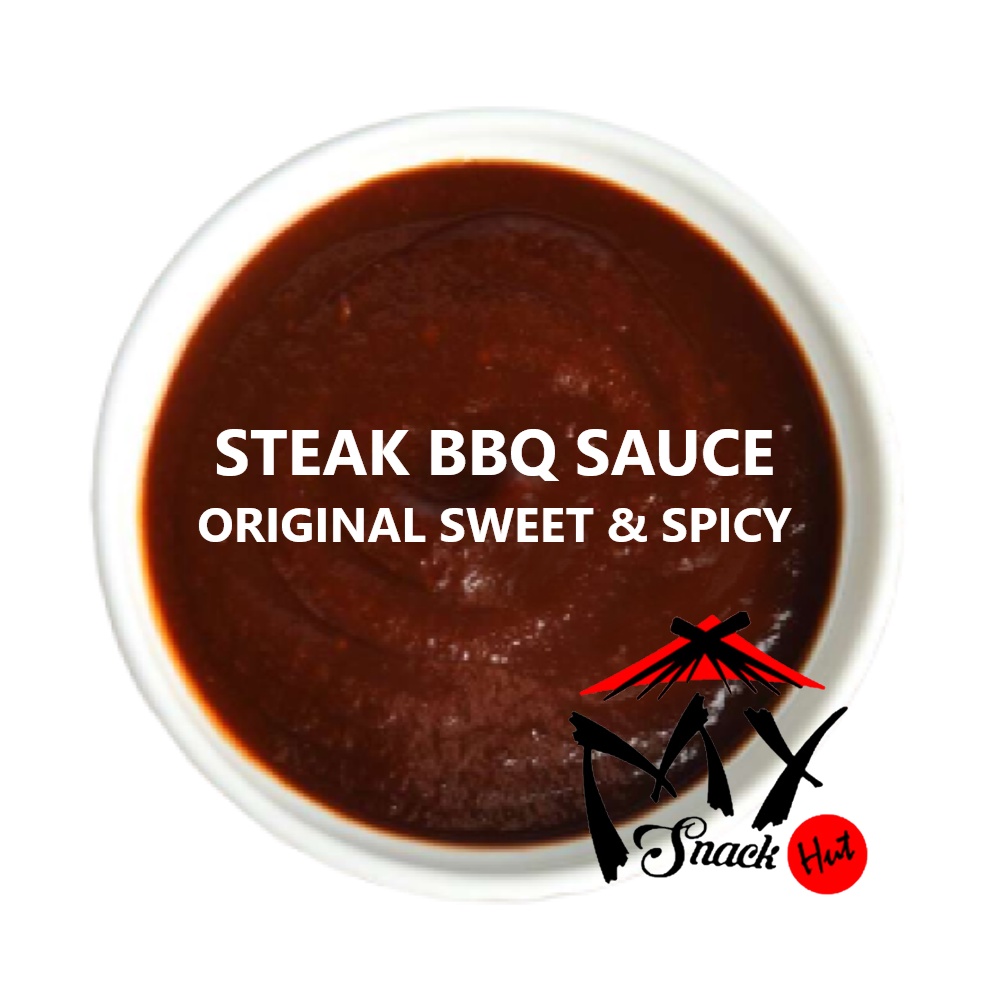 STEAK BBQ SAUCE - SAUS SAOS SWEET HONEY SPICY BARBEKYU BAKAR BARBEQUE ORIGINAL MADU MANIS PEDAS HALAL