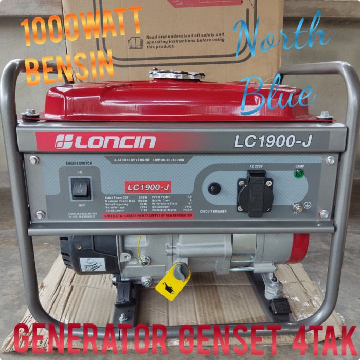 Genset Loncin LC 1900J Generator Listrik Loncin LC1900J 1900 J 80CC