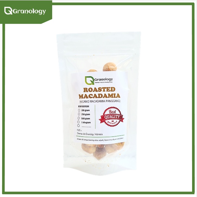 Kacang Macadamia Panggang / Roasted Macadamia (100 gram) by Granology