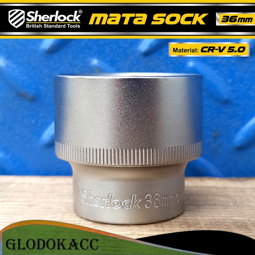 Kunci Shock 36 mm 6 PT / Sherlock Mata Sok/Sock 1/2 inch