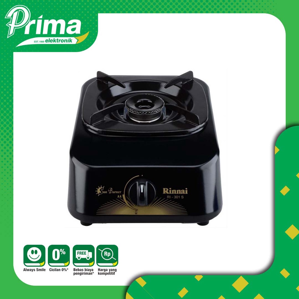 Kompor 1 Satu Tungku Rinnai RI301S / RI-301 S / RI301S / RI 301 S