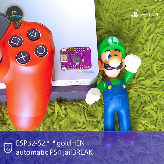 ESP32-S2 mini goldHEN PlayStation 4 PS4 HEN jailBREAK otomatis