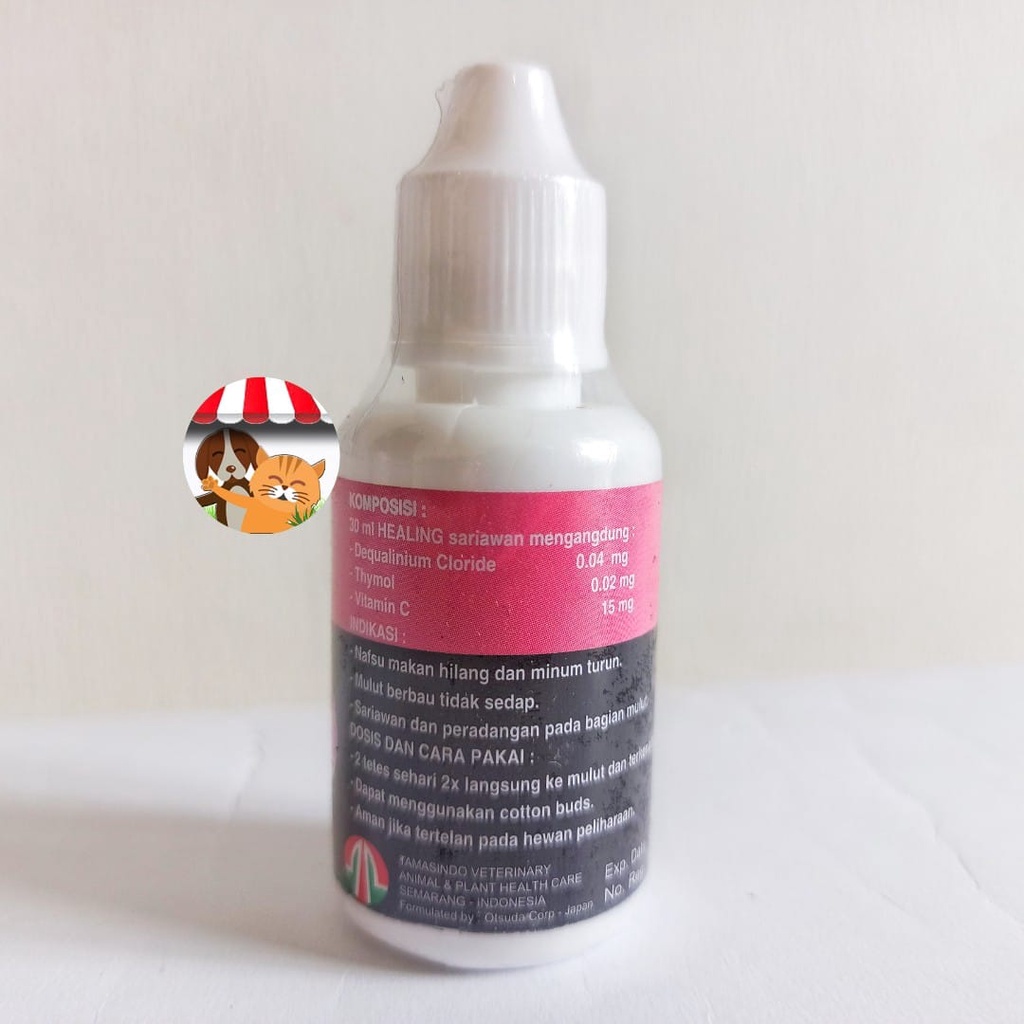 Healing Sariawan 30ml Kucing Atasi Bau Mulut Dan Liur Berlebih