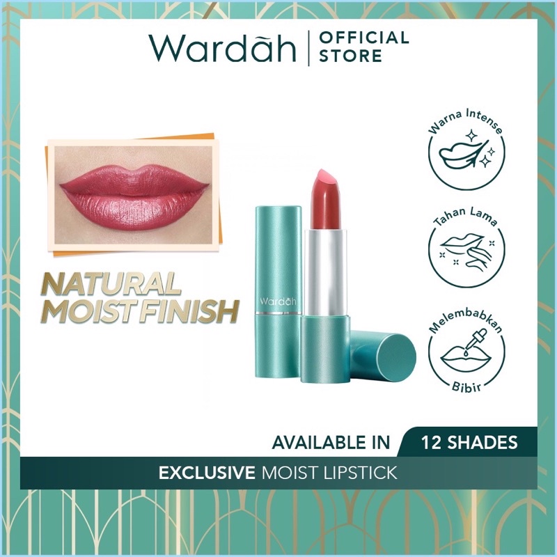 Wardah Exclusive Moist Lipstick / wardah lipstik / wardah exclusive lipstick