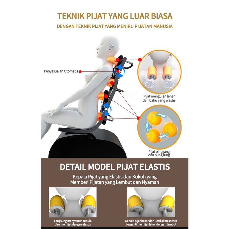 (Gratis)Harga Khusus!Kursi Pijat Musik Premium / Kapsul Ruang Angkasa Nol Gravity Full Body Wrap Kursi Pijat Cerdas / Motor Garansi Dua Tahun