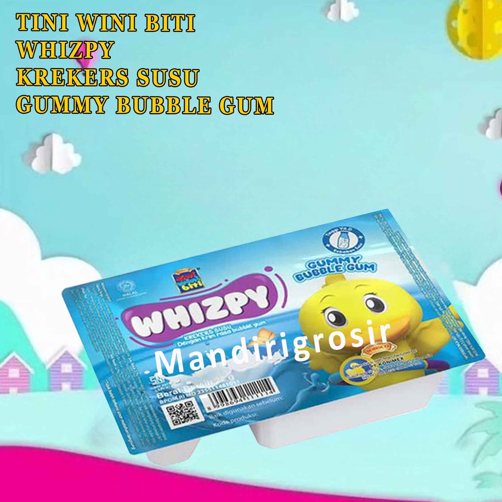 

Whizpy Crackers* Tini Wini Biti* Rasa Gummy Buble Gum* 22g