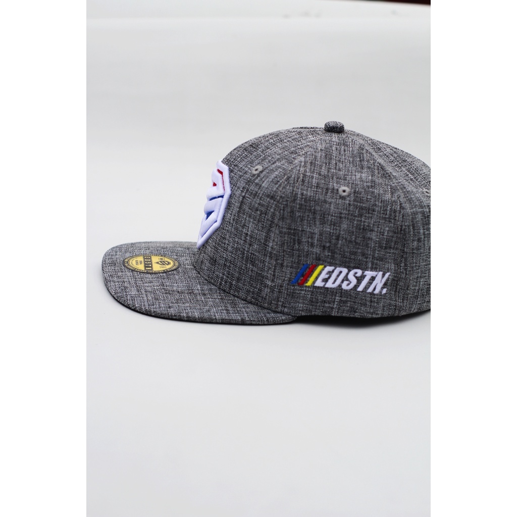 Eddostyn Topi Snapback Premium Distro Unisex Abu Abu