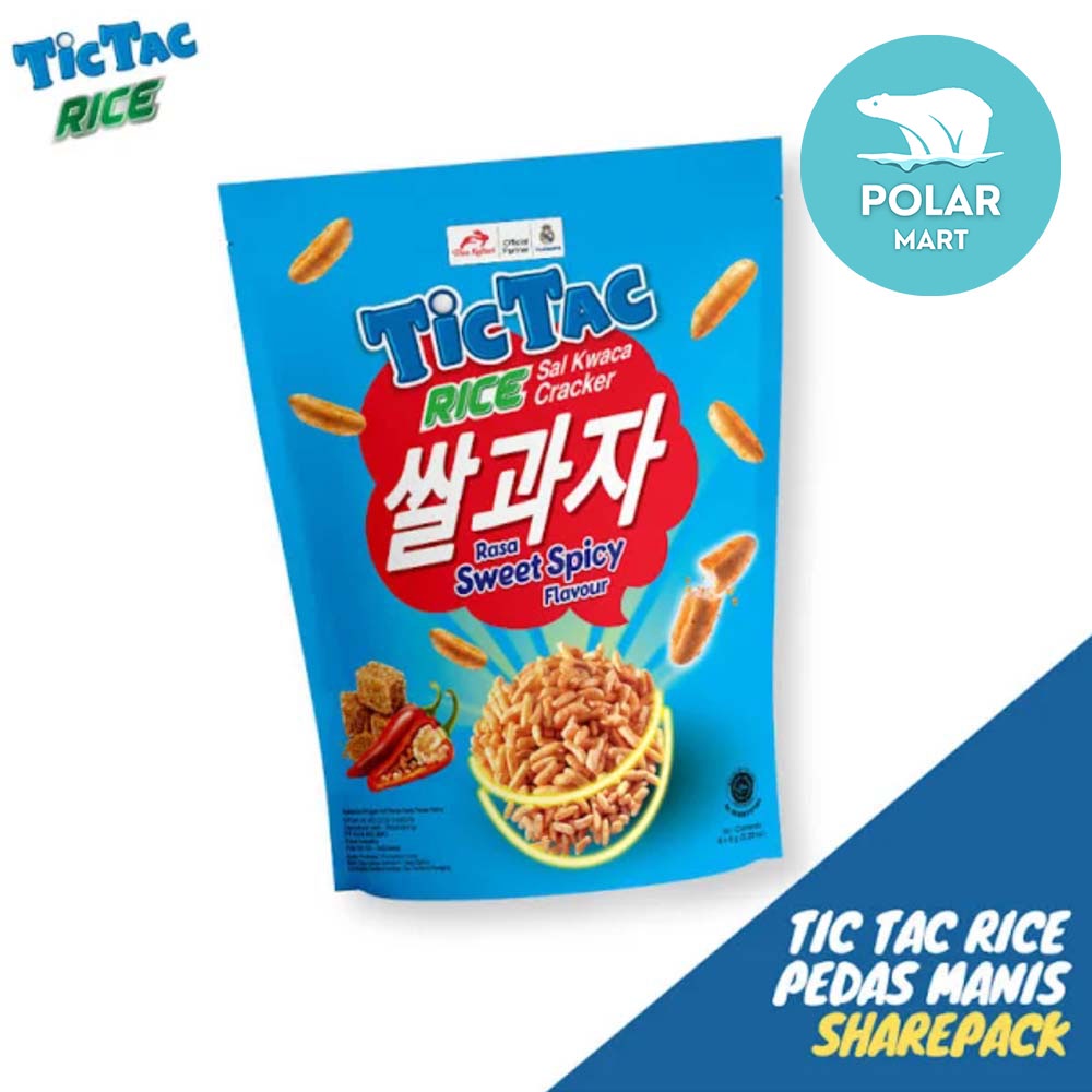 Tic Tac Rice Cracker Rasa Sweet Spicy 8 Pcs x 8 Gram