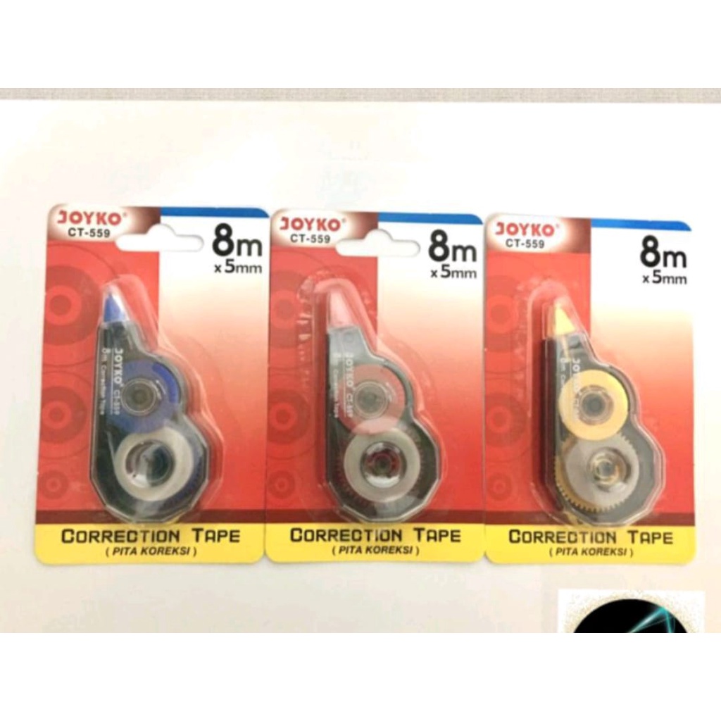 

Correction Tape Tip X Cetek - Tip Ex Kertas Roll Joyko CT-571 8M SATU PCS
