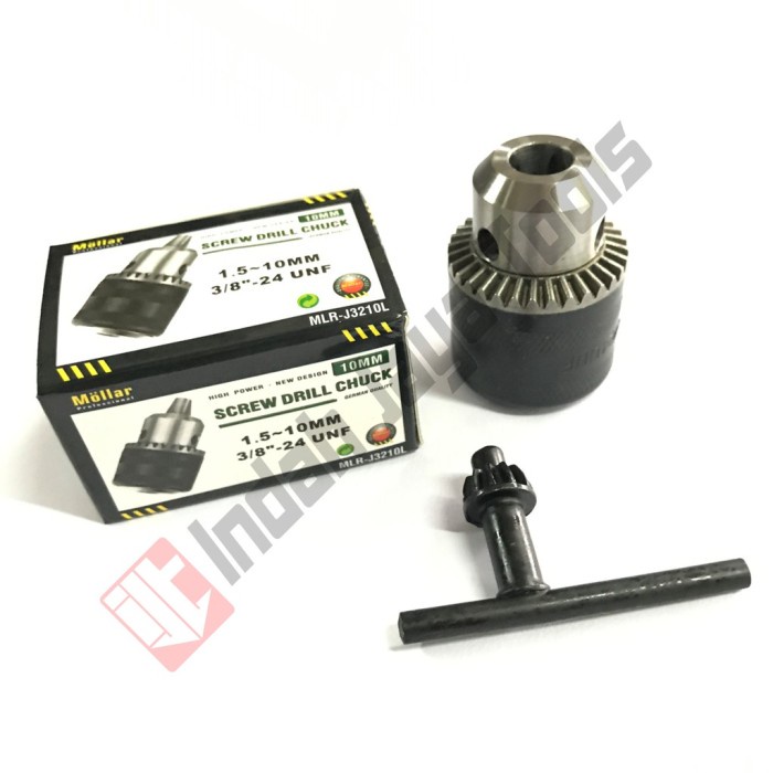Terlaris Kepala Bor 10 Mm Mollar 3/8 Inch - 10Mm Chuck Key Bosch Makita Maktec
