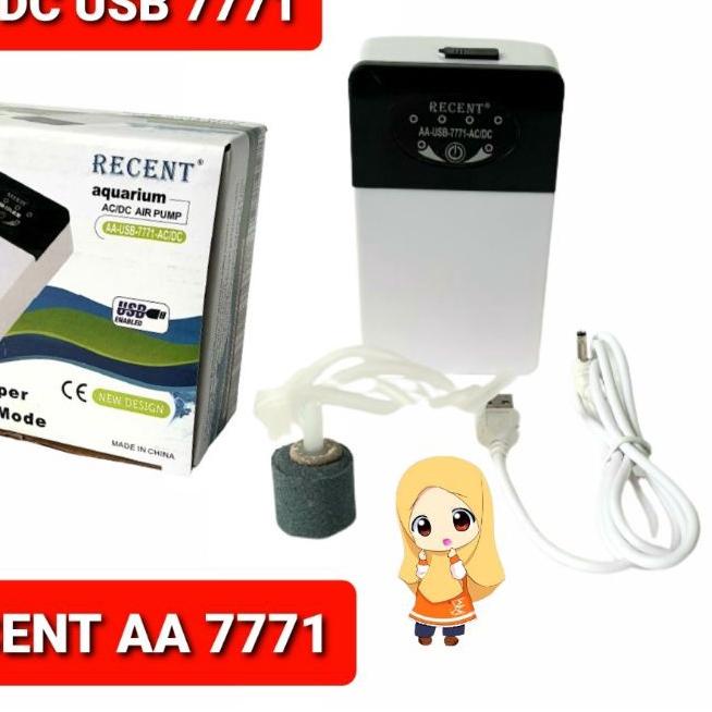 ➥ aerator AC/DC 1 output  recent AA 7771 pompa udara AC/DC ۩