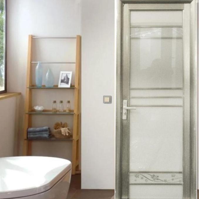 Pintu Kamar Mandi Aluminium / Pintu Kaca Kamar Mandi Aluminium / Pintu Emeraldmartt