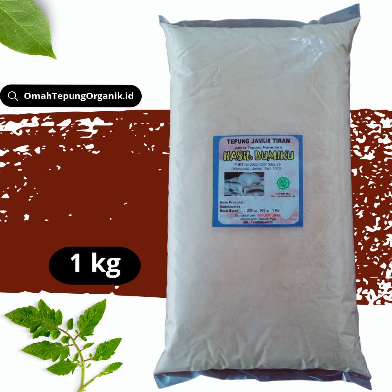 

Tepung JAMUR TIRAM 1 KG/bubuk Jamur Tiram kemasan 1 KG/Jamur Tiram bubuk kemasan 1 KG/osyster MUSHROOM powder 1 KG/TEPUNG bahan MSG Organik/Bubuk MSG Organik/Bubuk Bahan MSG 1 KG
