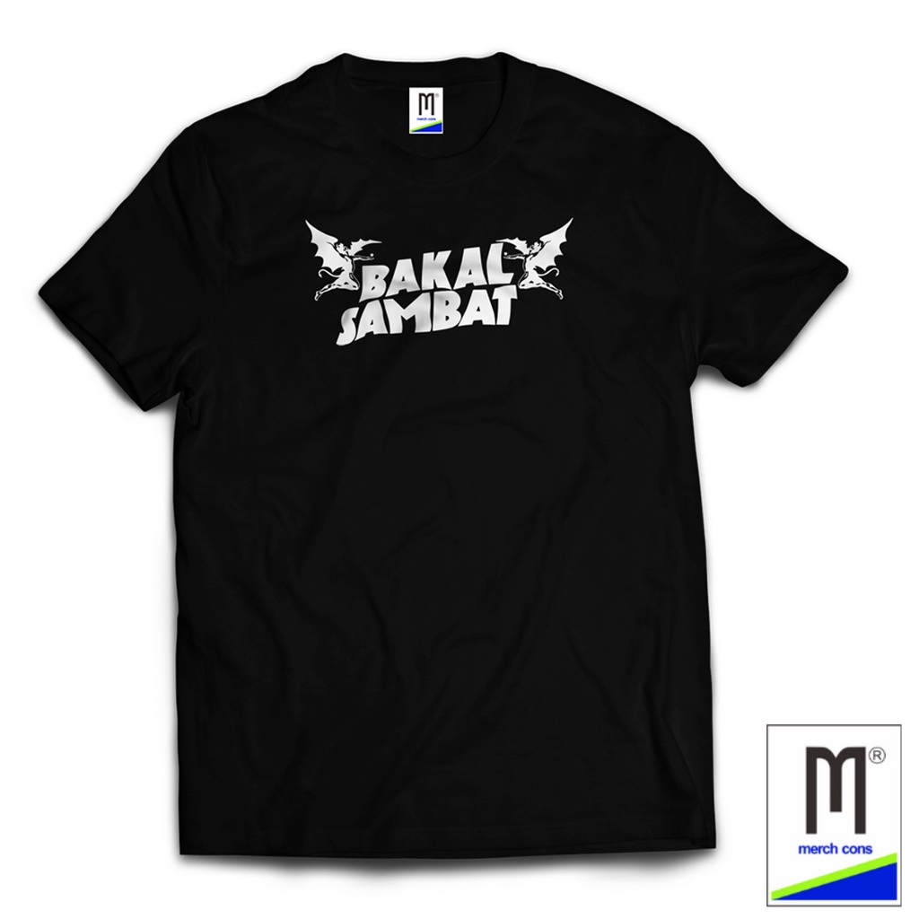 KAOS BAND BAKAL SAMBAT HITAM  TAG MERCHCONS SIZE LUAR / KAOS MUSIK DISTRO