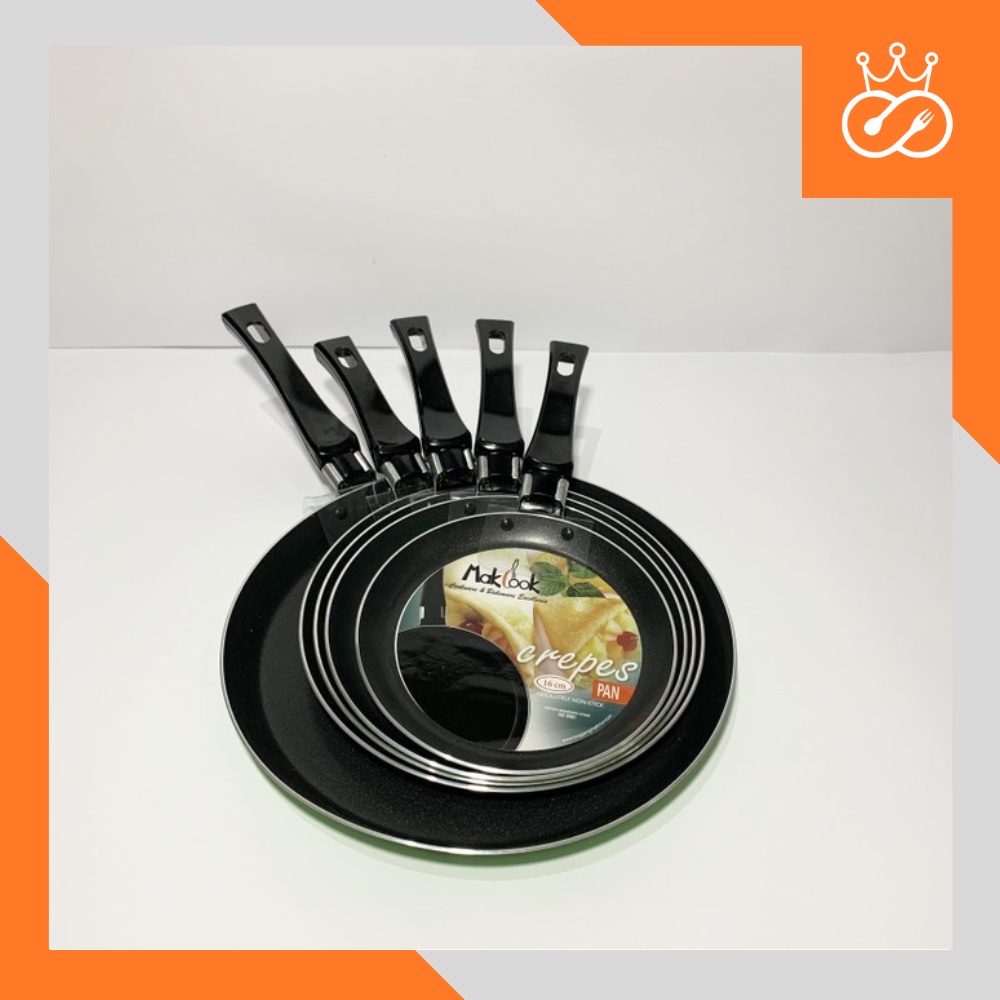 Wajan Crepes Pan / Crepes Maker / Crepes Pan MAKCOOK Anti Lengket / Pizza Pan Makcook