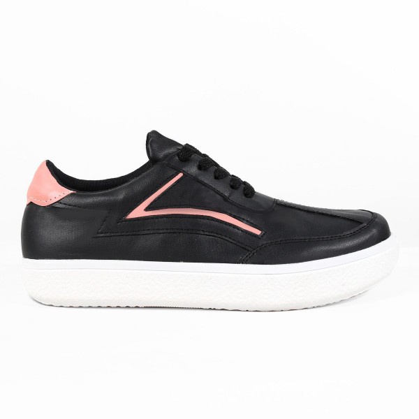 Sepatu Sneakers Wanita Terbaru V 5632 Brand Varka Sepatu Casual Kets Kuliah Kerja Hangout Harga Murah Berkualitas Warna Hitam Pink