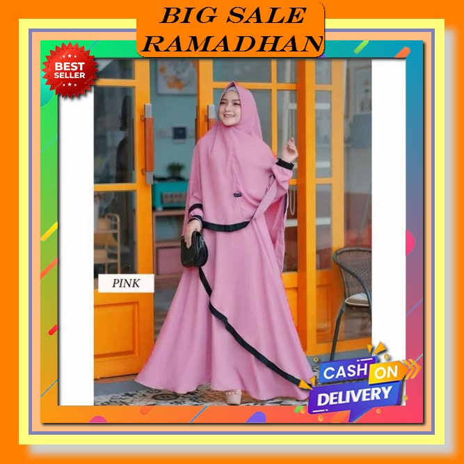 Baju Muslim Gamis Syar'I Syari Terbaru Gamis Kondangan Modern Remaja Mewah Kekinian Marinka Syari / 