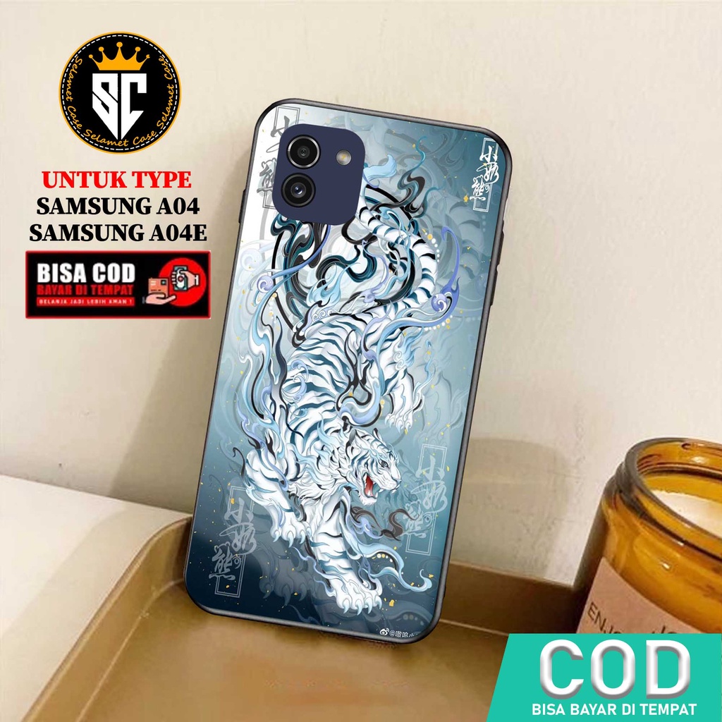 Case Samsung A04 A04E Casing Samsung A04 A04E Selamet Case [DRAGON] Softcase Glass - Hardcase Glossy