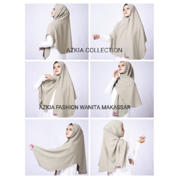 AZKIA FASHION. Jilbab pashmina oval Crinkle. hijab model terbaru.