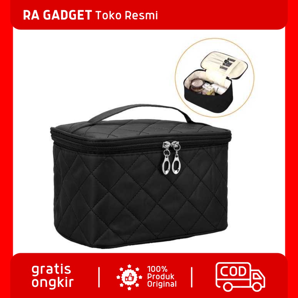 Tas Kosmetik Travel Travelling Wash bag Wanita / Box Kotak Wadah Kosmetik Rias Make Up Pengantin Mua